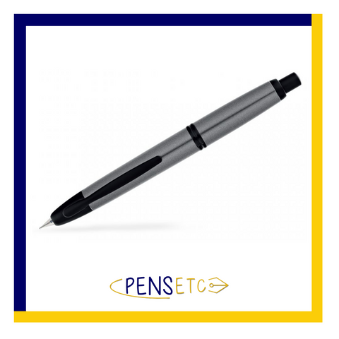 Pilot Capless Vanishing Point Retractable Fountain Pen Grey with Black Trims
