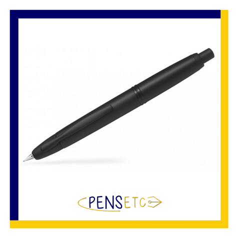 Pilot Capless Vanishing Point Retractable Fountain Pen Matt Black/Matt Black Trims FC-1800R-BM-M-C