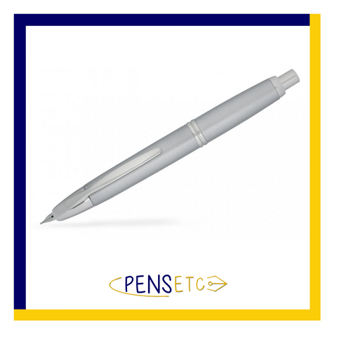 Pilot Capless Vanishing Point Retractable Fountain Pen Matt Silver with Chrome Trims