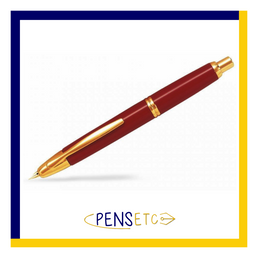 Pilot Capless Vanishing Point Retractable Fountain Pen Red/Gold Trims
