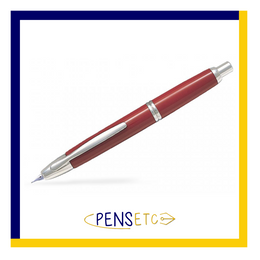 Pilot Capless Vanishing Point Retractable Fountain Pen Red/Rhodium Trim