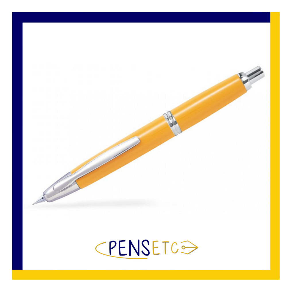 Pilot Capless Vanishing Point Retractable Fountain Pen Yellow with