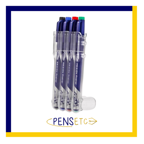 Pilot Frixion Erasable Fineliner Marker Pens - 1.3mm - Evolutive Set - 4 Pack