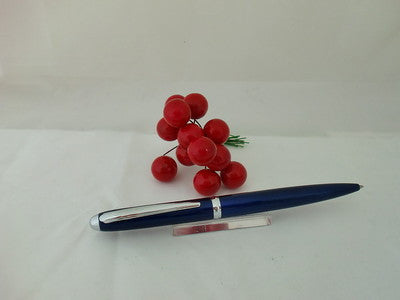 X-Pen Classic Ballpoint Pen in Blue with Chrome Detail 128B