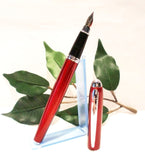 X-Pen Classic Fountain Pen, Ballpoint or Both in Claret with Chrome Detail 125