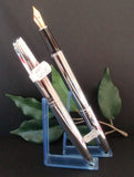 X-Pen Legend Fountain Pen, Ballpoint or Both in Stainless Steel and Chrome 401