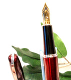 X-Pen Legend Fountain Pen and Ballpoint Pen Set in Burgundy with Chrome Detail