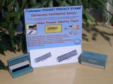 X-Stamper Privacy Stamp Black Ink for Obscuring Details 10mm