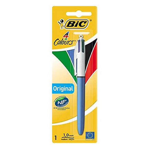 Bic 4 Colours Original Multifunction Ballpoint Pen in Blue and White