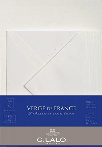 G. Lalo Luxury A5 Writing Paper and C6 Envelope Set