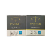 Parker Quink Mini Ink Cartridges x 12 available in 6 Colours