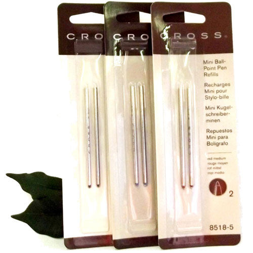 Cross Micro Ballpoint Refills Pack x2 8518-4 Black 8518-6 Blue or