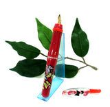 Papermate Reynolds Dark Pink Midi Size Fountain Pen Butterfly Design