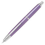 Pilot Capless Decimo Vanishing Point Retractable Fountain Pen Violet Lilac/Rhodium Trims