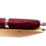 Pilot Capless Vanishing Point Fountain Pen with Red Birchwood Body and Chrome Trims