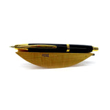 Pilot Capless Vanishing Point Retractable Fountain Pen Black/Gold Trims