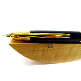 Pilot Capless Vanishing Point Retractable Fountain Pen Black/Gold Trims