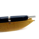 Pilot Capless Vanishing Point Retractable Fountain Pen Carbonesque Blue/Chrome