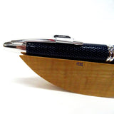 Pilot Capless Vanishing Point Retractable Fountain Pen Carbonesque Blue/Chrome