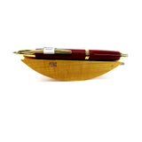 Pilot Capless Vanishing Point Retractable Fountain Pen Red/Gold Trims