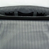 Quindici 15.6 Laptop Messenger Bag Black Soft Split Leather QSB 725