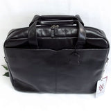 Quindici Leather 1 Compartment Laptop Briefcase Bag Black or Brown Veg Tan QVB 507