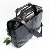 Quindici Leather 1 Compartment Laptop Briefcase Bag Black or Brown Veg Tan QVB 507