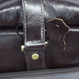 Quindici Travel Suitcase Brown Leather Hand Luggage Size I.A.T.A. Vegetable Tan For Men & Women QVB 517