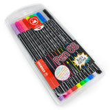 STABILO Pen 68 Fibre Tip Felt Pens - Limited Black Barrel Edition - 10 Pack