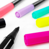 STABILO Pen 68 Fibre Tip Felt Pens - Limited Black Barrel Edition - 10 Pack