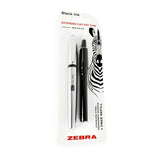 Zebra PM-701 Stainless Steel Permanent Marker Black - 1mm Line and Free Refill