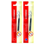 Stabilo EASYgel COM4gel Refill in Blue or Red Medium 0.5mm