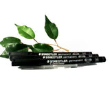 Staedtler Lumocolor 317 OHP Pen Medium Black x3 Pens Permanent Pen 1.0mm