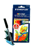Staedtler Noris Club 144 Colouring Pencils x 12 Assorted Colours NC12 + Free Pen