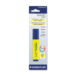 Staedtler Textsurfer Yellow Highlighter x 1 Blister Packed Back to School