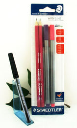 Staedtler Triplus Fineliners 334 in Pink & Purple + 2 Matching Pencils + Free Pen