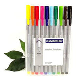 Staedtler Triplus Fineliner Assorted Hard Case Wallet x10 Or x20 334 0.3mm