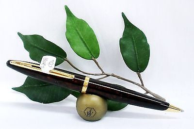 Waterman Carene Ballpoint Pen Brown Lacquer Body Gold Trim S0700940 Marine Amber