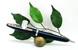 Waterman Carene Ballpoint Pen Matt Black Grey Lacquer Body Silver Trims W2110792