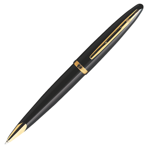 Waterman Carène Ballpoint Pen Black Lacquer Body with Gold Trims S0700380