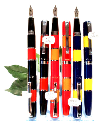 X-Pen Rainbow Fountain and or Ballpoint Pen 3 Colour Ways + Gift Box