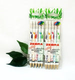 Zebra Cadoozle Pencils with Eraser Daisy Prints 2 x5 Packets Party Bag Gift