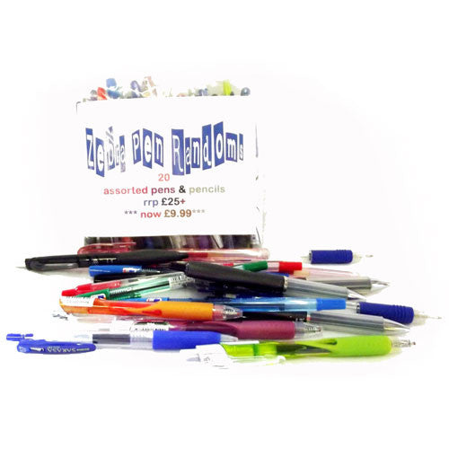 Zebra Pens, Pencils and Highlighters x20 Random Bundle Pack in Assorte