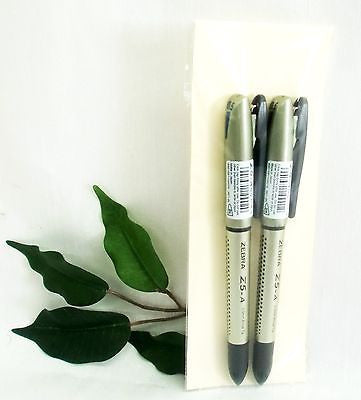 Zebra Z5A Rollerball Pen with stylus / PDA in Black & Blue Twin Pack 0.5mm Tip