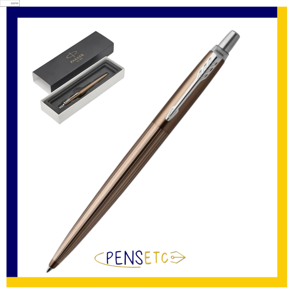 Parker Jotter Premium Carbon Brown Pinstripe Ballpoint Pen