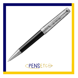 Parker Premier Deluxe black and palladium plated ballpoint pen 1931420