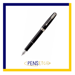 Parker Sonnet Black Lacquer and Palladium Fountain Pen 1931500