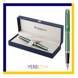Waterman Hemisphere CHATEAU VERT 2 Tone Green Fountain Pen FINE Nib