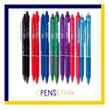 Pilot Frixion Erasable Clicker Pen 0.7mm x 2 available in 7 Colours