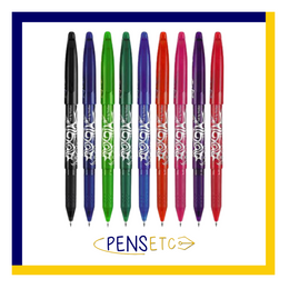 Pilot FriXion Erasable Rollerball Pen available in 12 Colours - Erasable Ink - 0.7 Tip - x2